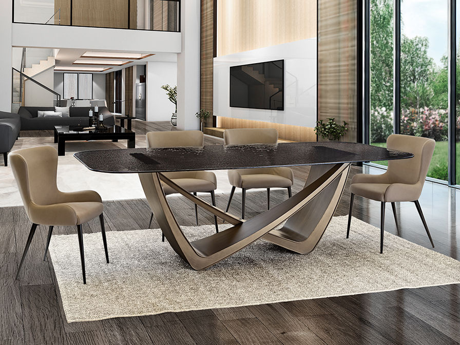 GENESIS - DINING TABLE 240 - BRONZE