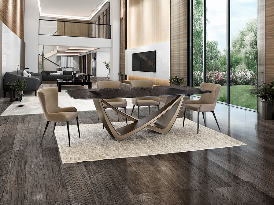 GENESIS - DINING TABLE 240 - BRONZE