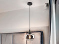 OPAZ-LAMP 1L BLACK/SMOKE D19