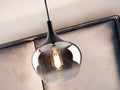 OPAZ-LAMP 1L BLACK/SMOKE D19