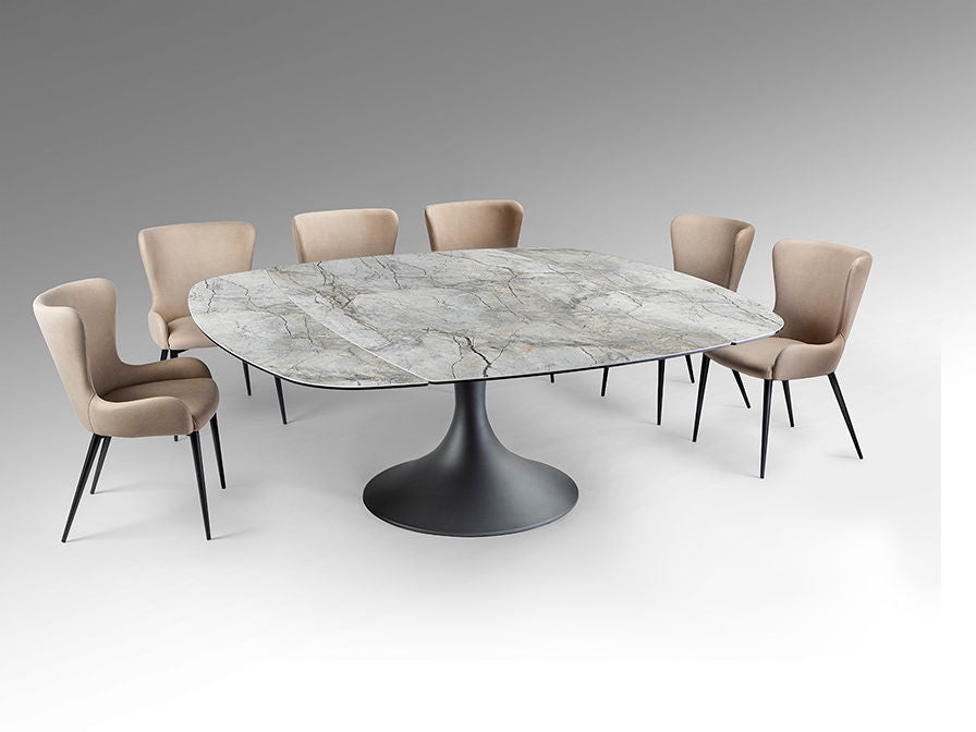 Alina 629485 Extendable Dining Table Grey/B