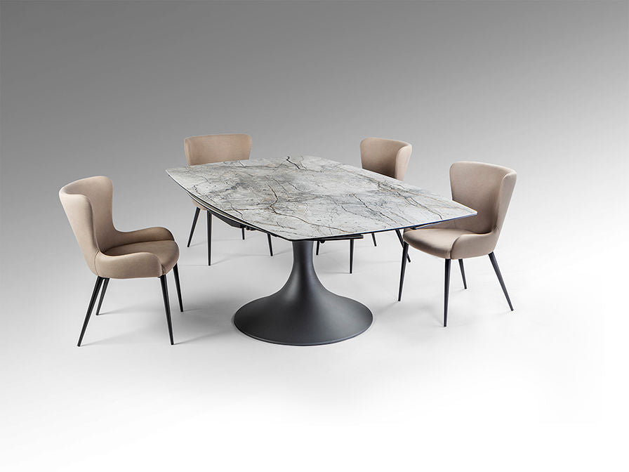 Alina 629485 Extendable Dining Table Grey/B