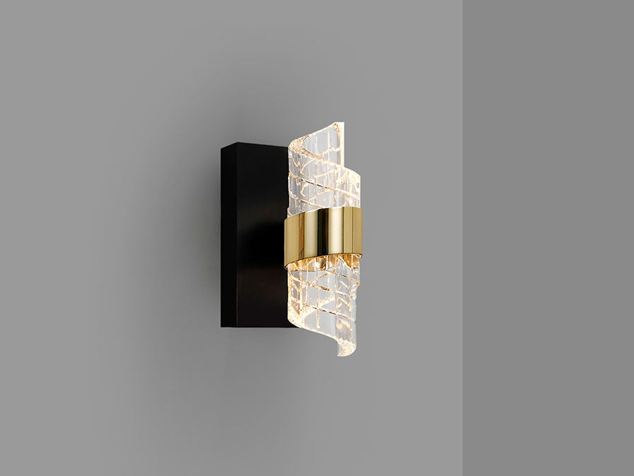 Iliada Wall Lamp 1L Black-Gold