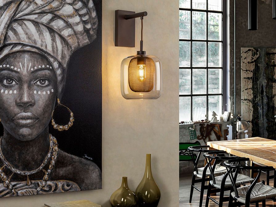 ·FOX· CHOCOLATE WALL LAMP 1L.