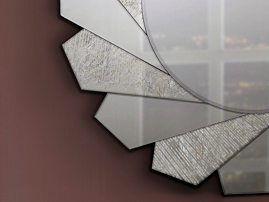 ·FLAVIA· MIRROR Ø100 CM SILVER