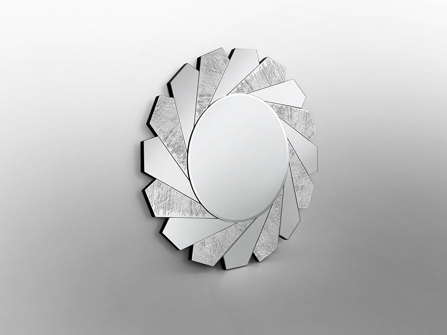 ·FLAVIA· MIRROR Ø100 CM SILVER