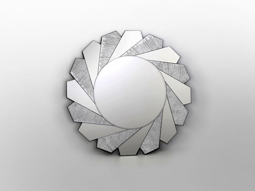 ·FLAVIA· MIRROR Ø100 CM SILVER