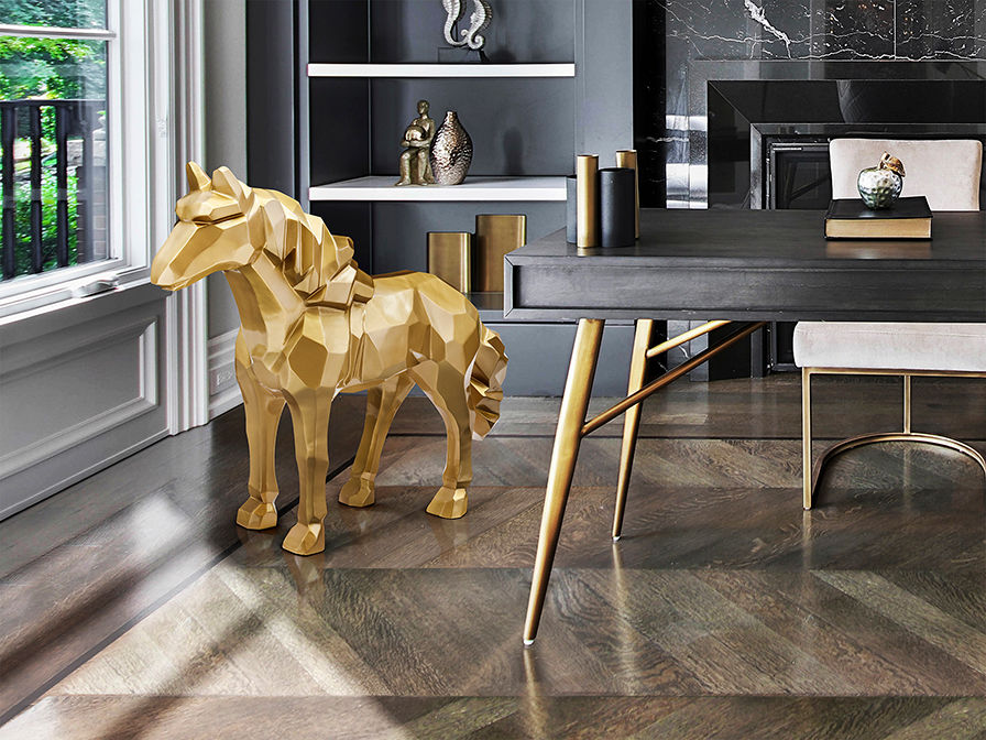 Future Horse 679466 -FUTURE HORSE- HORSE FIGURE, GOLD