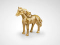 -FUTURE HORSE- HORSE FIGURE, GOLD