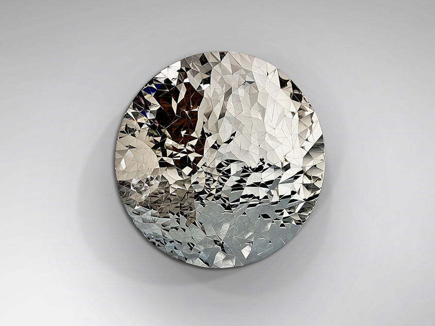 Polyedric 687713 POLYEDRIC- STEEL BAS-RELIEF CHROMED