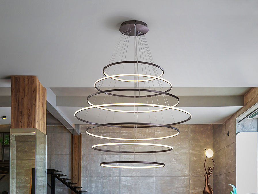 ODESSA - LAMP 7 RINGS D150 - BRONZE