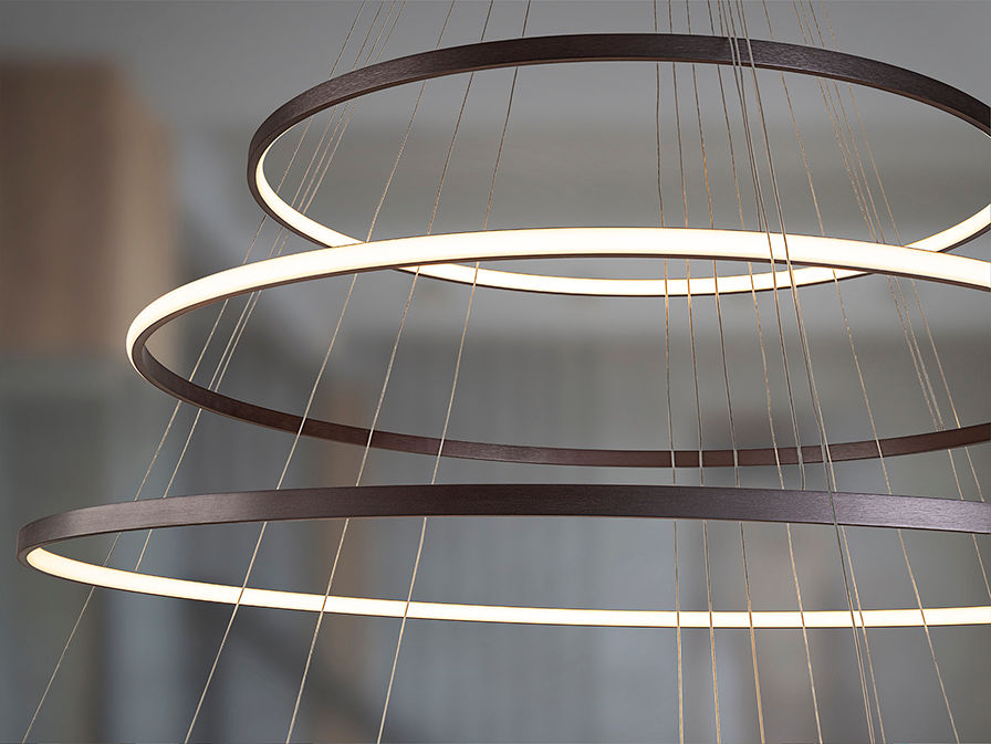 ODESSA - LAMP 7 RINGS D150 - BRONZE