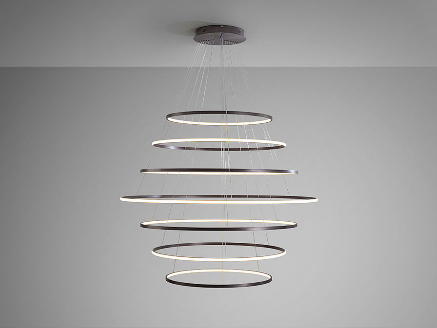 ODESSA - LAMP 7 RINGS D150 - BRONZE