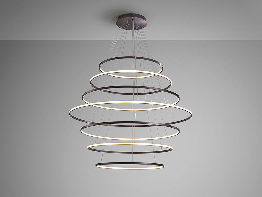 ODESSA - LAMP 7 RINGS D150 - BRONZE