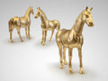 PEGASO- LARGE HORSE FIGURE, GOLD