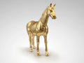 PEGASO- LARGE HORSE FIGURE, GOLD