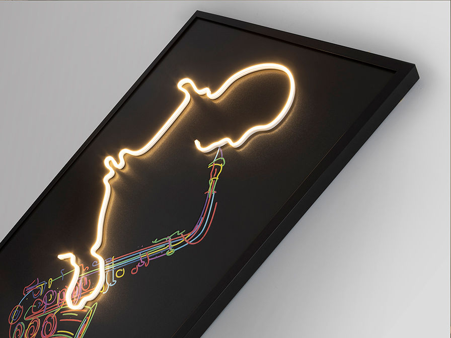 Saxofón 724739 SAXO - LED Light Art 80x120