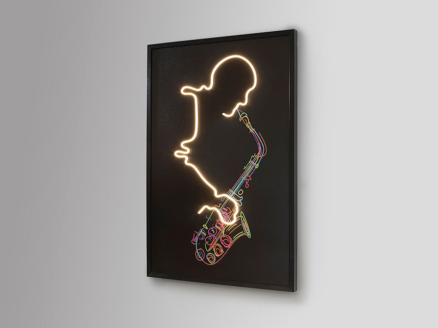 Saxofón 724739 SAXO - LED Light Art 80x120