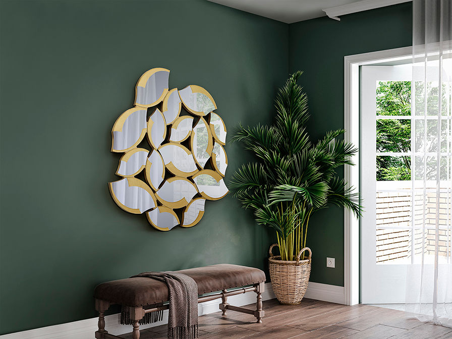 Schuller Sandal 737395 Mirror Golden Leaves