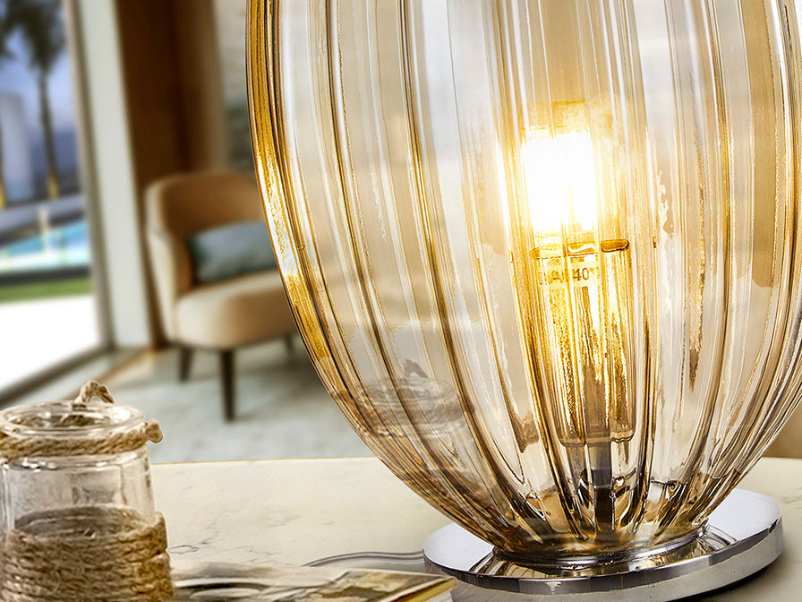 OVILA - Table Lamp 1L Cognac Ø20