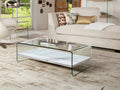 ·SONAMA· COFFEE TABLE GLASS/WHITE