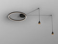 CONIC- CEILING LAMP 2L BLACK/BRONZE
