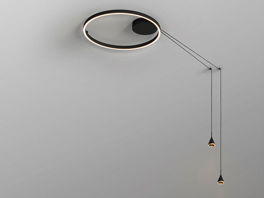 CONIC- CEILING LAMP 2L BLACK/BRONZE