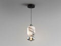 SCHULLER Bianca 1 Light Pendant Veined/Smoke 798860