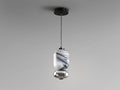 SCHULLER Bianca 1 Light Pendant Veined/Smoke 798860