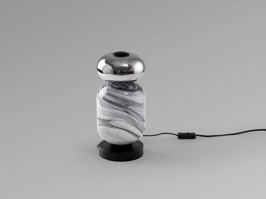 BIANCA -TABLE LAMP 1L- VEINED/SMOKE