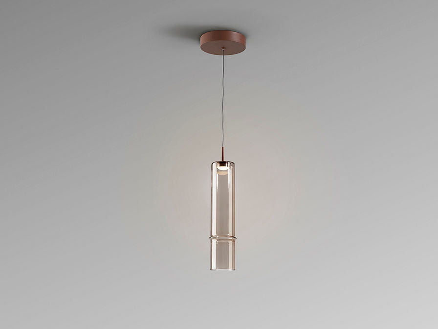 CAÑAS - LAMP 1L- BROWN/BRONZE