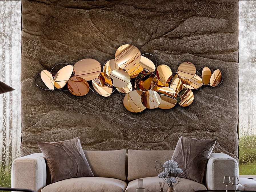 Serenity 895323 Wall Sculpture Steel Rose Gold