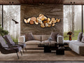 SERENITY- WALL SCULPTURE STEEL ROSE GOLD