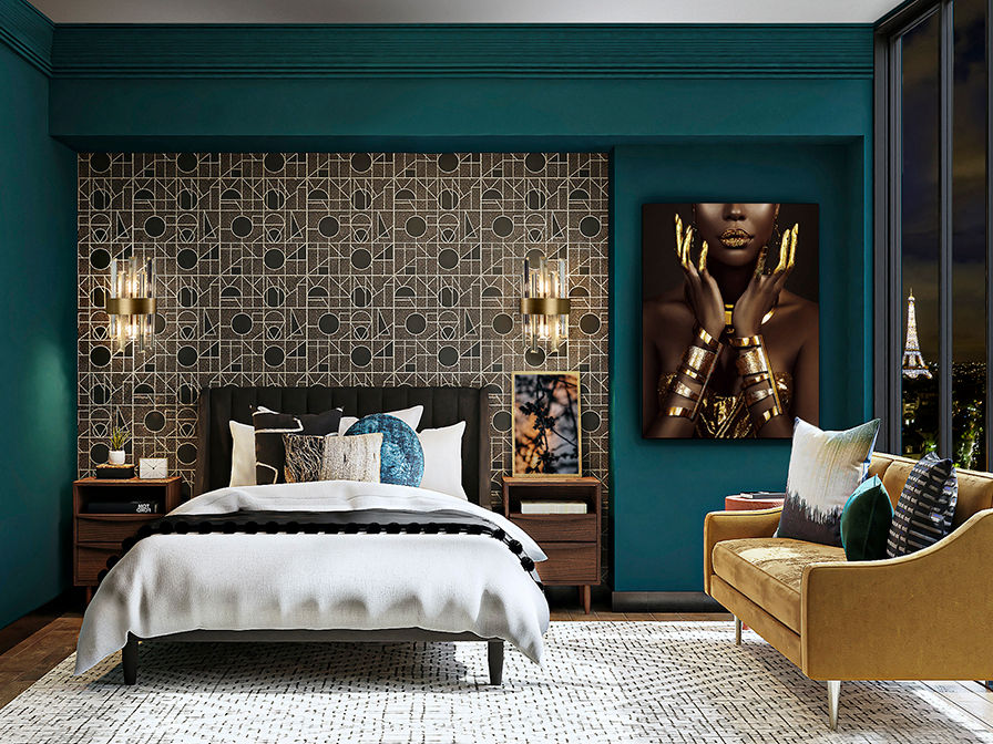 SCHULLER - Decoration Prints and Photos Sombra y oro 968373