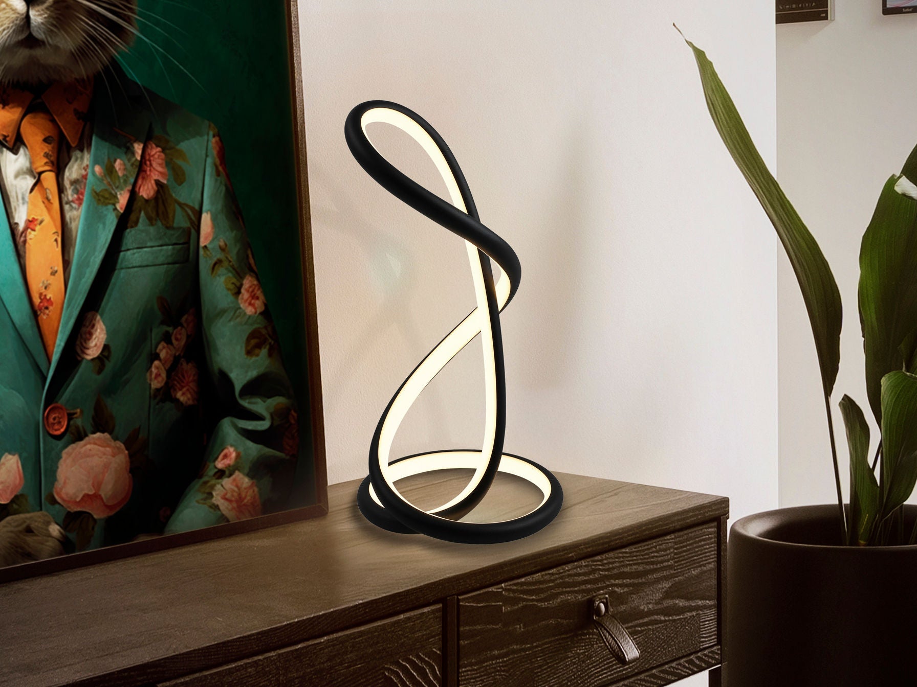Evania 228251 EVANIA - TABLE LAMP - MATT BLACK