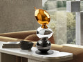 Globos Figurine - Orange, Silver and Lead Grey