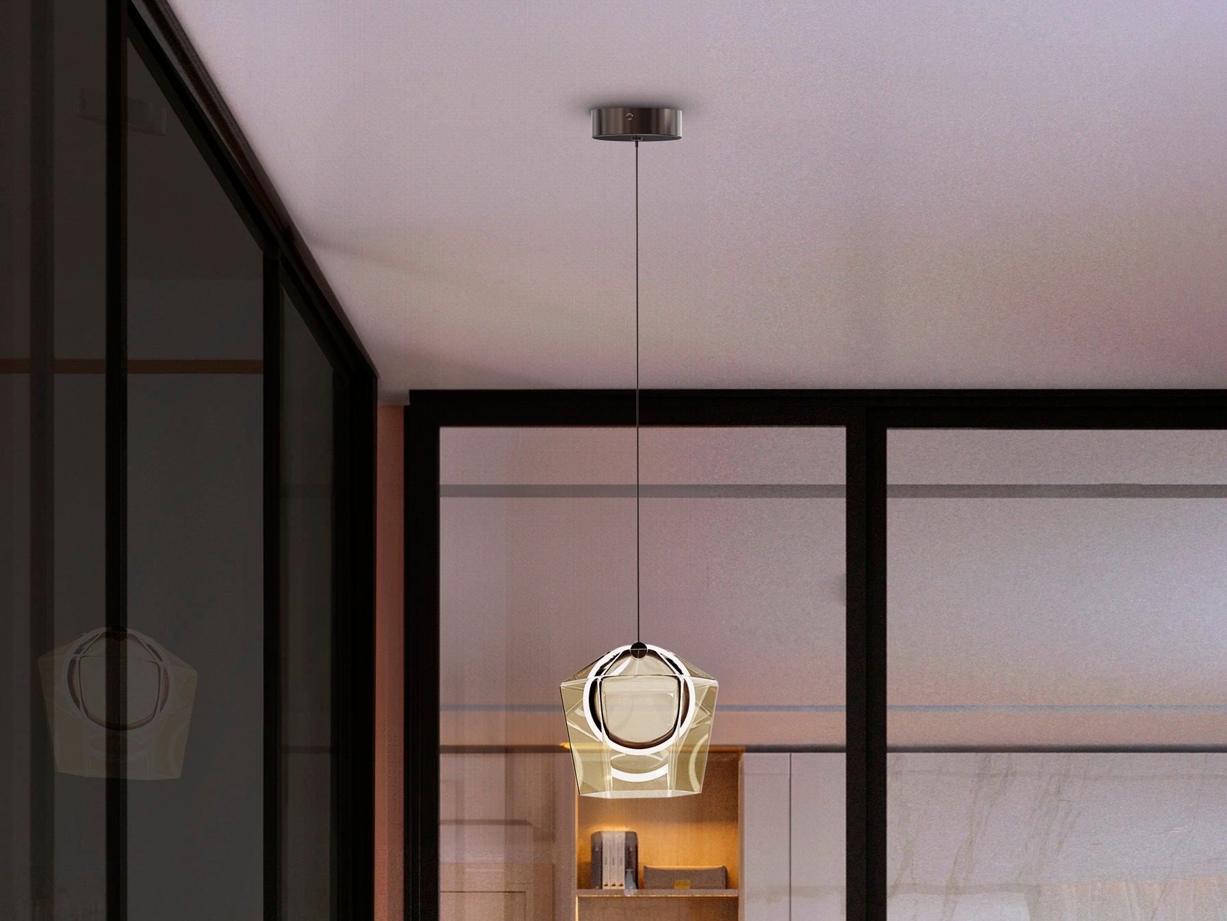 INGRID - LAMP 1L CHAMPAGNE