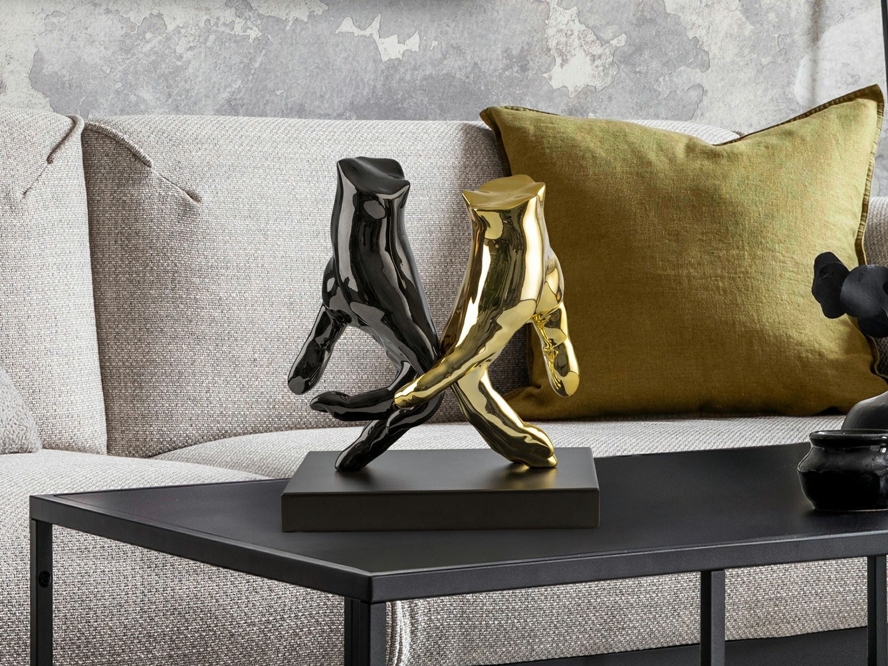 Manos 297998 MANOS - FIGURINE - GREY/GOLD