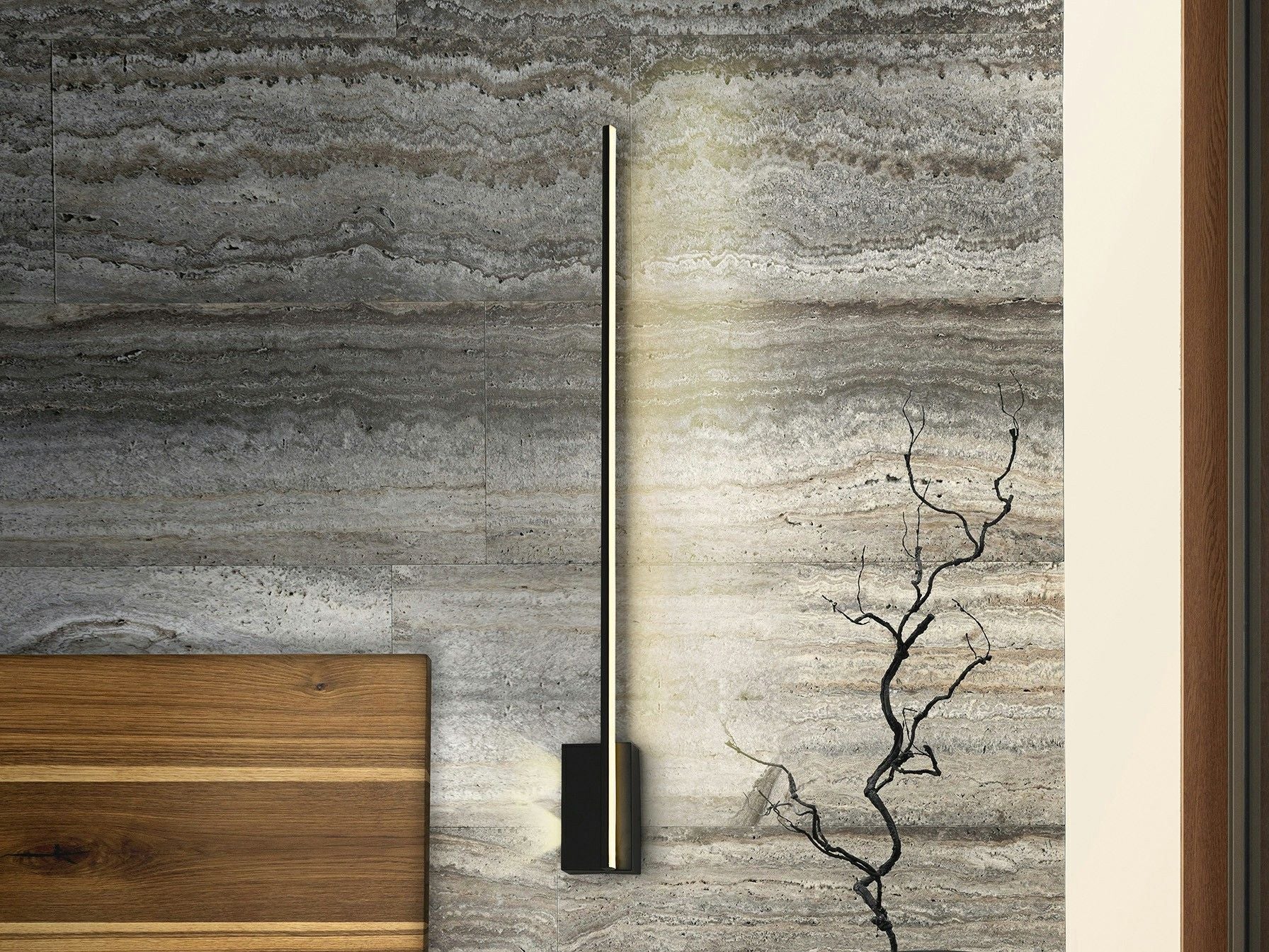 STICK - BLACK WALL LAMP 3L