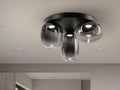 ONICE - CEILING LAMP 3L BLACK-SMOKE