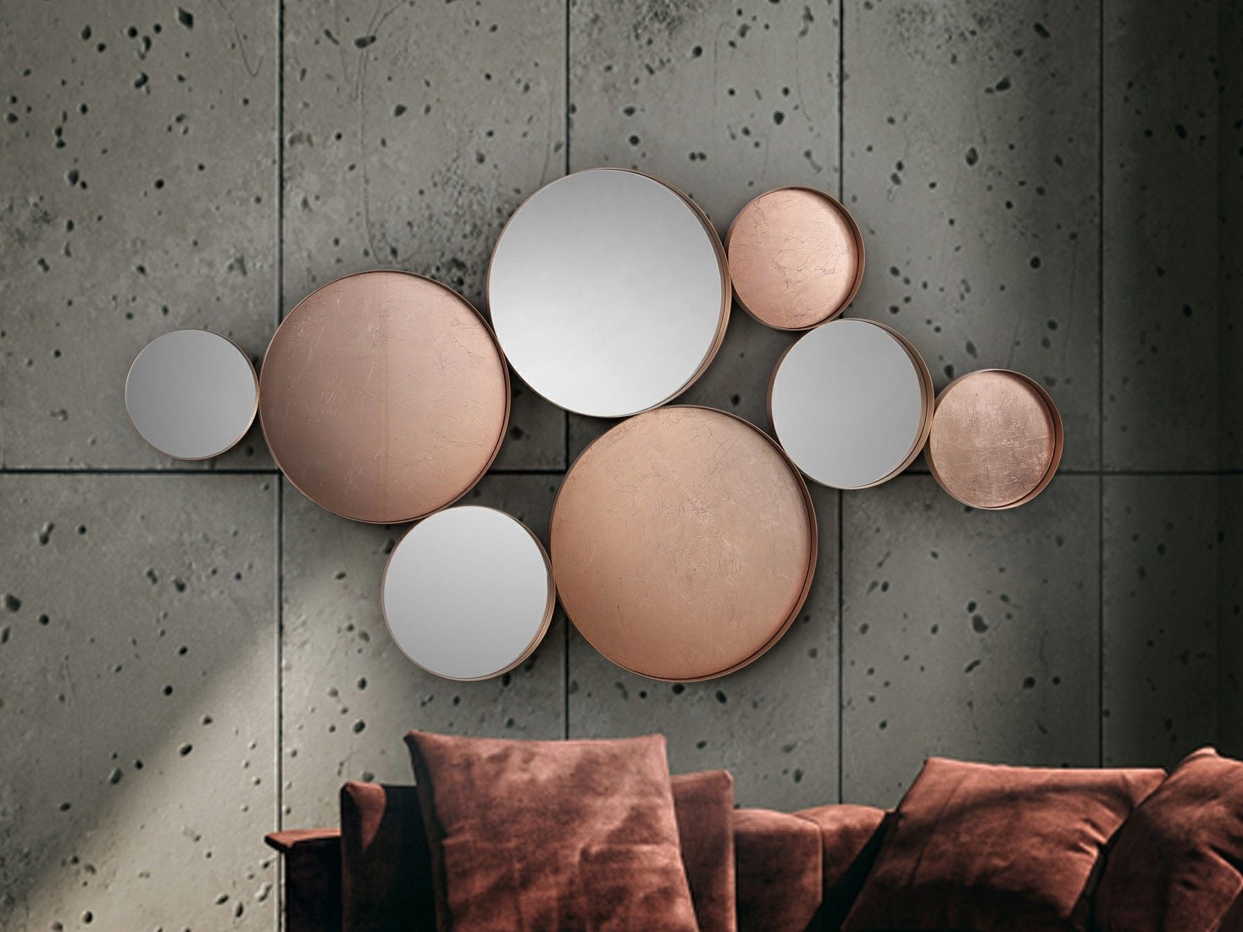 MALMO - ROSE GOLD MIRROR 165x90
