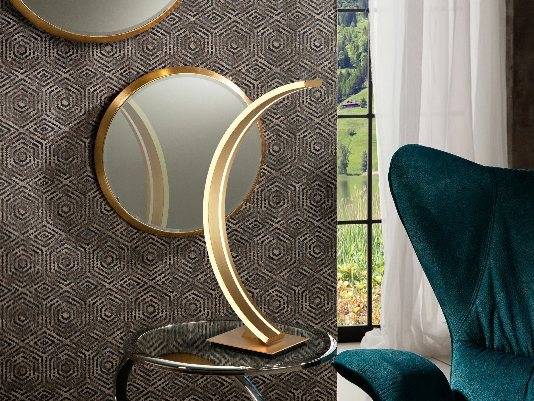 ·ARCUS· TABLE LAMP, GOLD