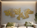 DRAKO - WALL SCULPTURE - GOLDEN STEEL