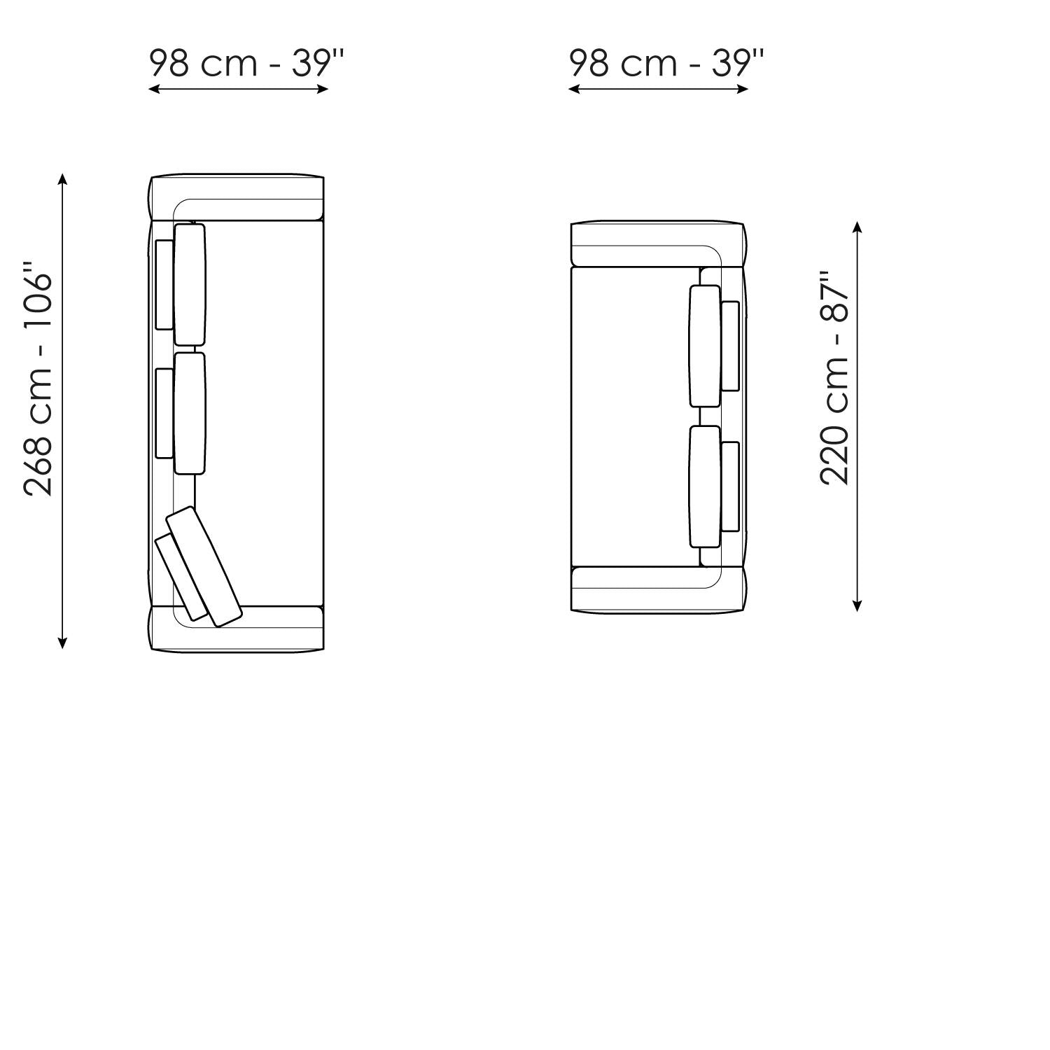 Liam modern design corner sofa