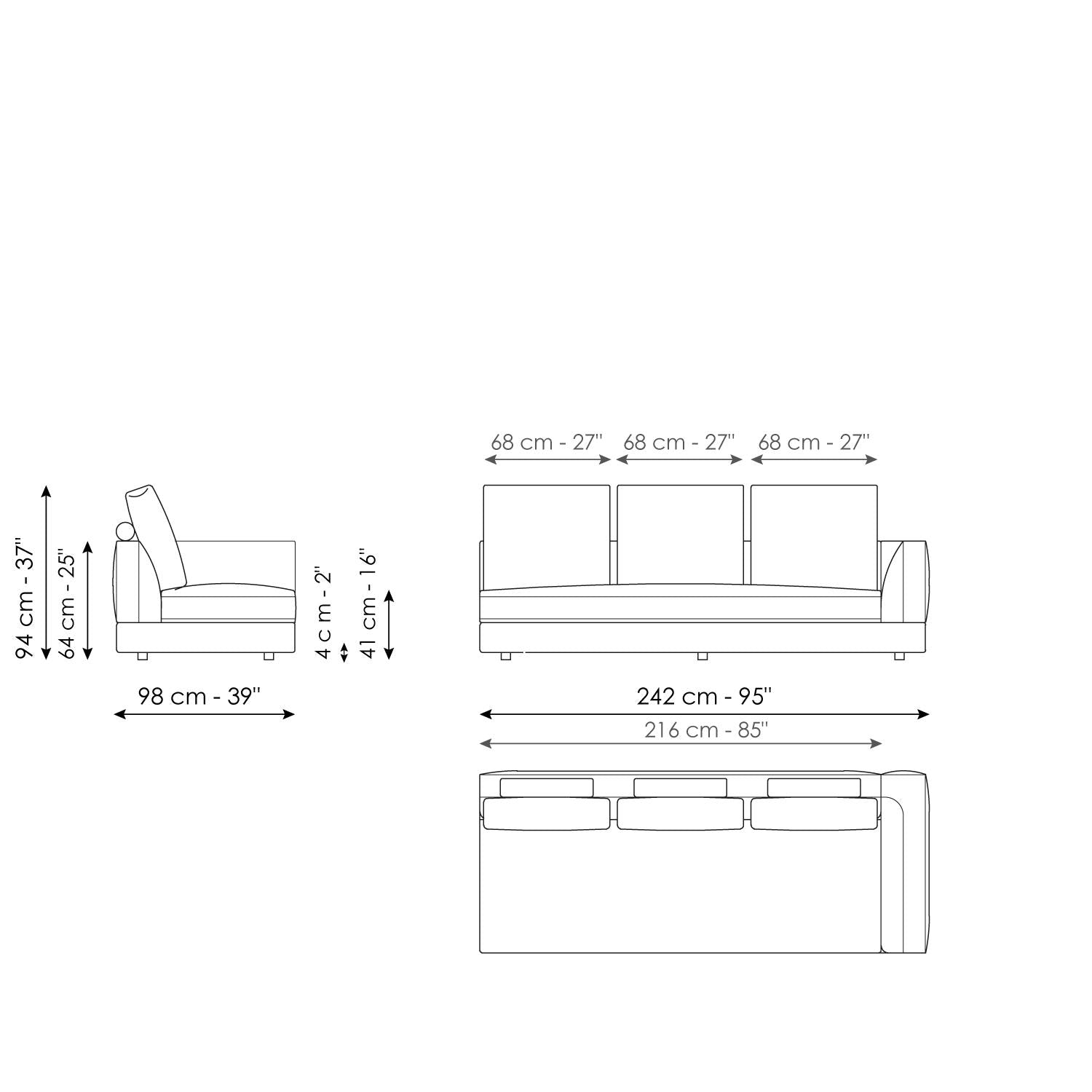Liam modern design corner sofa