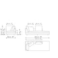 Liam modern design corner sofa