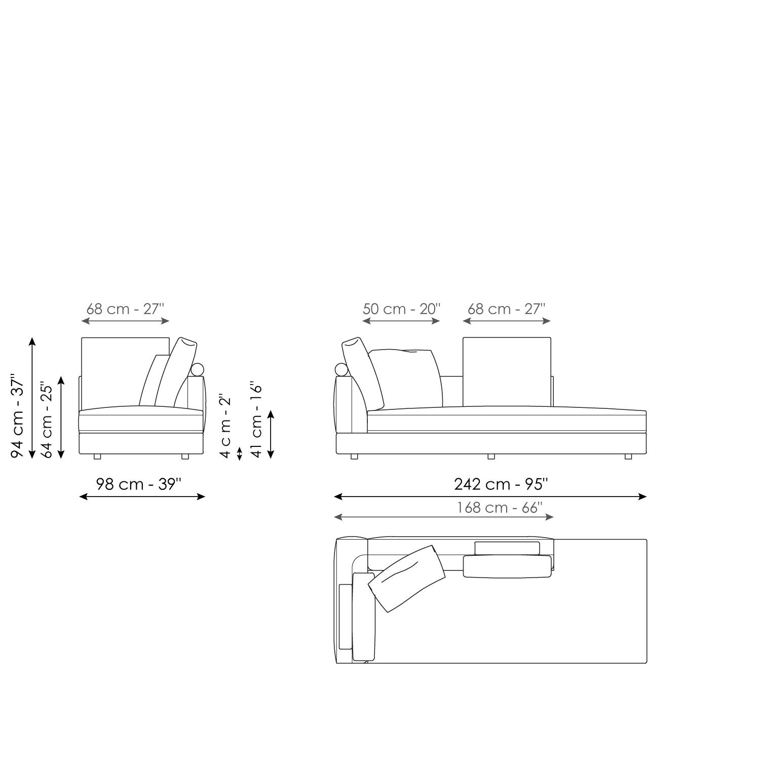 Liam modern design corner sofa