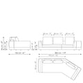 Liam modern design corner sofa