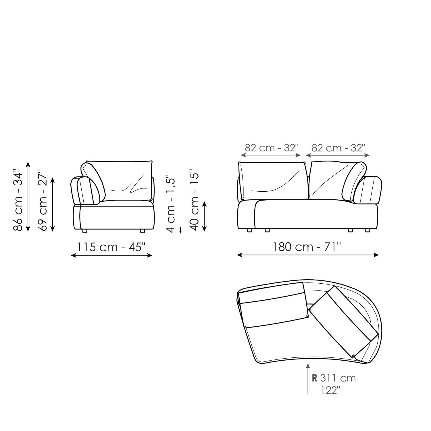Aldebaran - Rounded Modular Sofa System