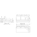 Liam modern design corner sofa